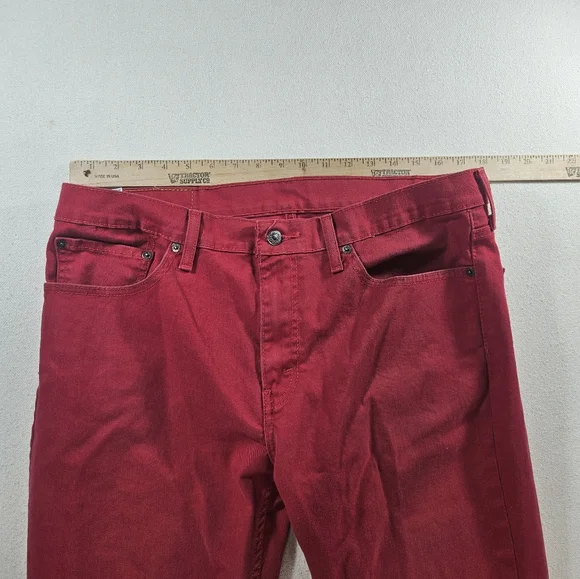 Levi’s 511 Slim 36x34 Red Stretch Jeans - Picture 5 of 7
